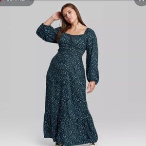 Floral Peasant Dress